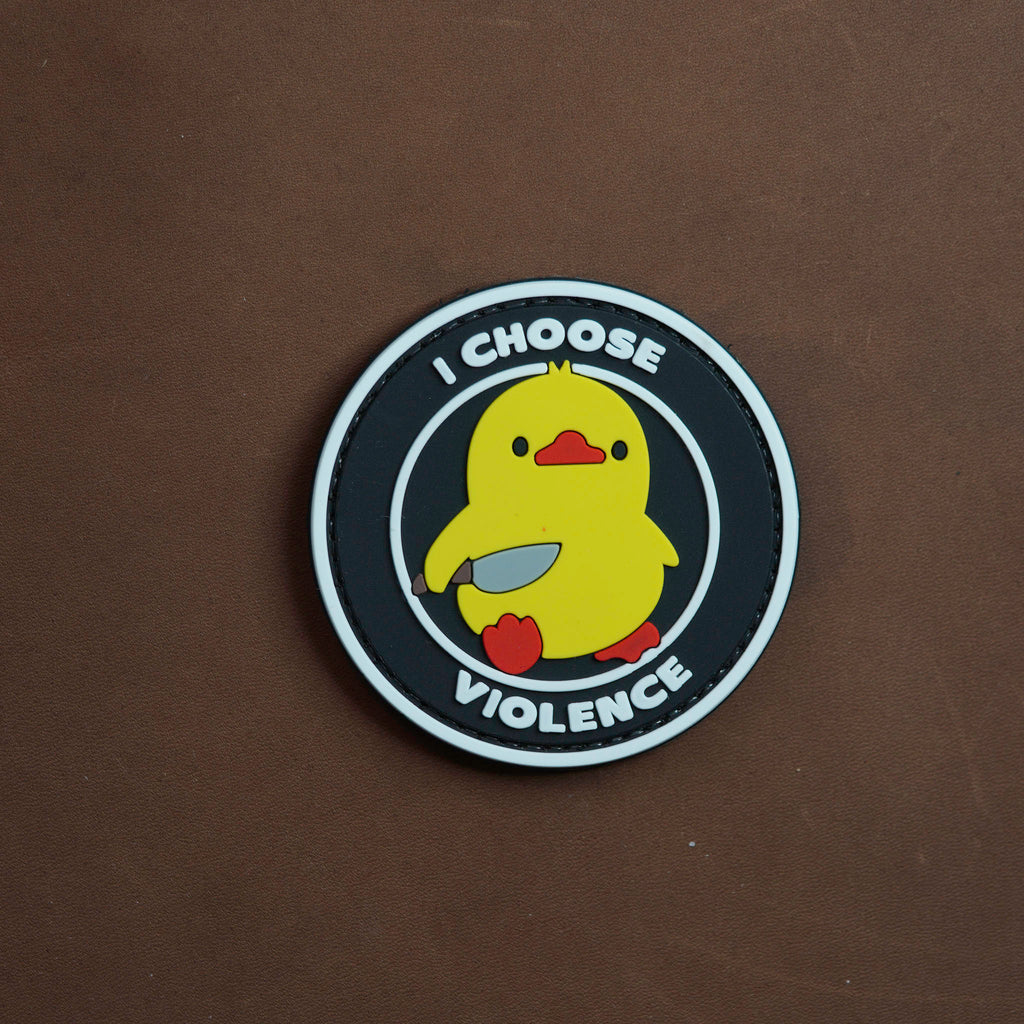 PVC Patch “I Choose Violence”