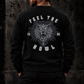 Black PaganEDC Feel The Howl sweatshirt back view