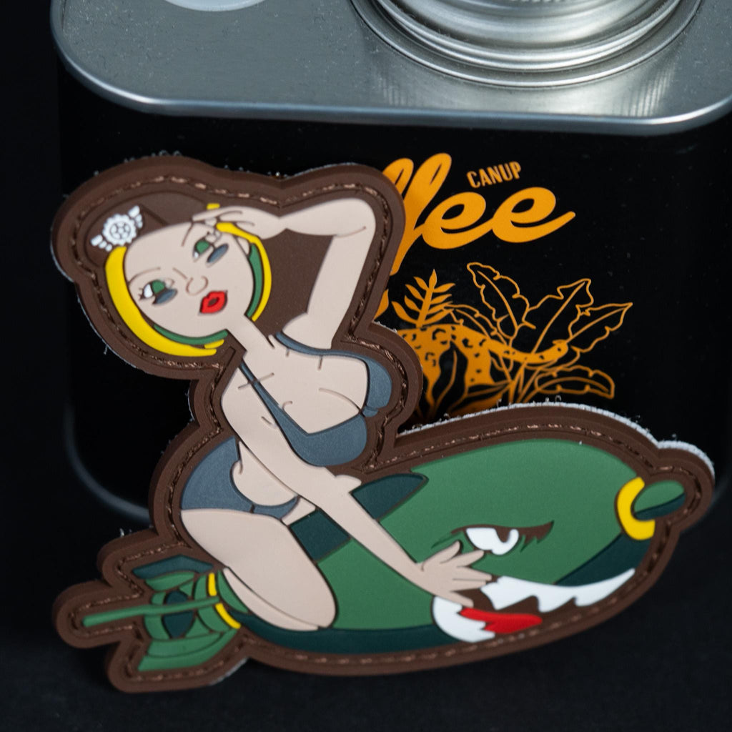 Pin Up Bomb Girl PVC morale patch
