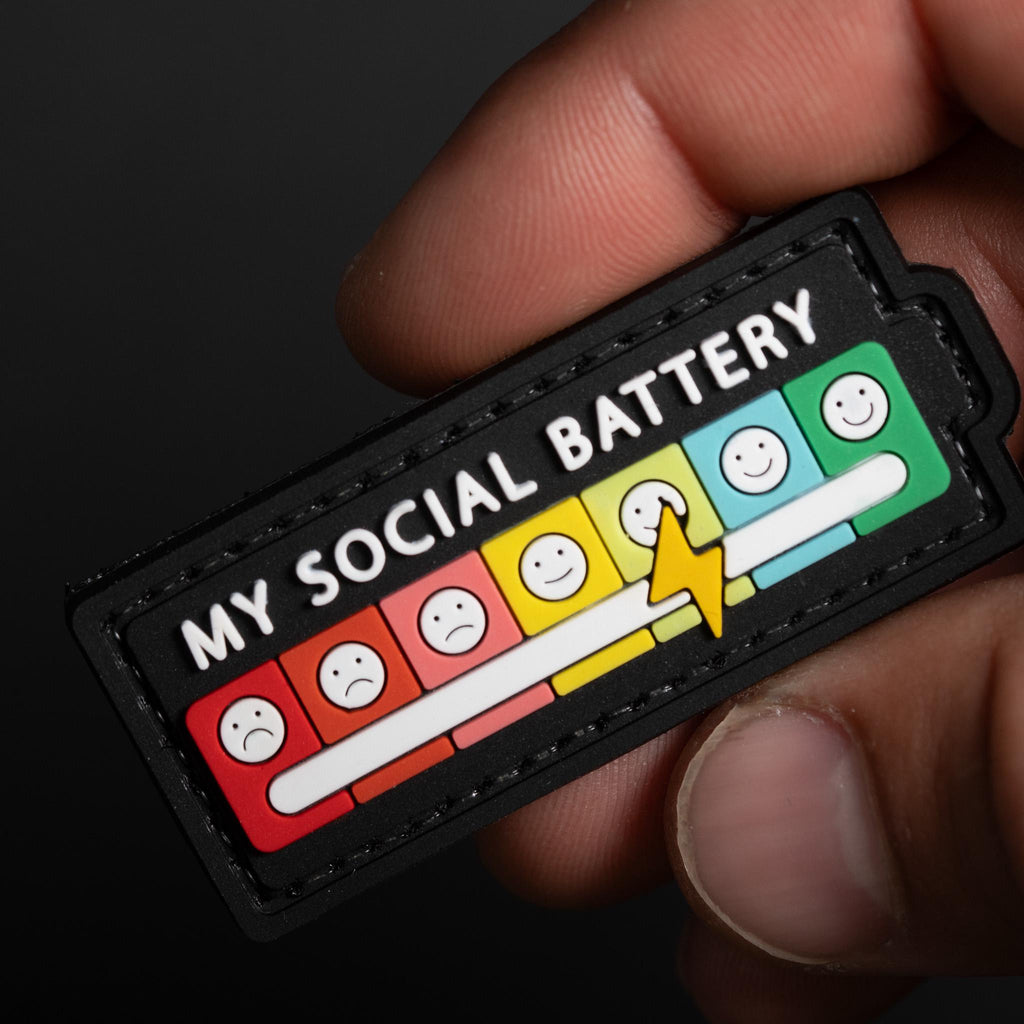 Social Battery PVC morale patch