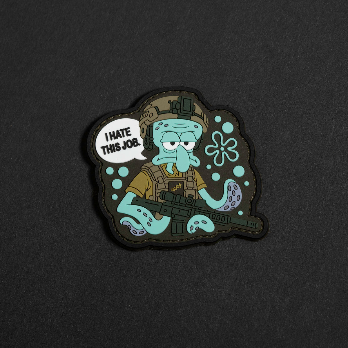 Squid I Hate This Job PVC morale patch