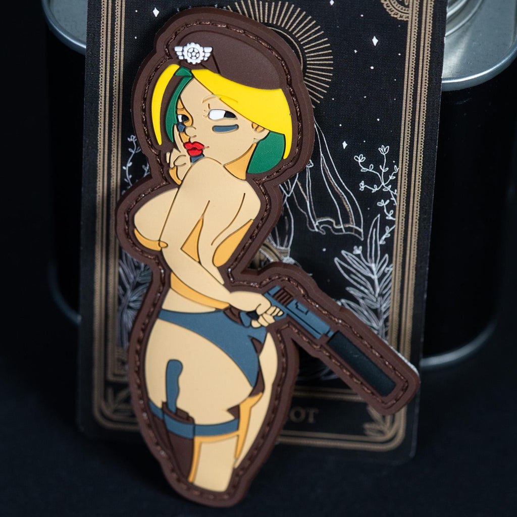 Tactical Pin-Up Girl PVC morale patch