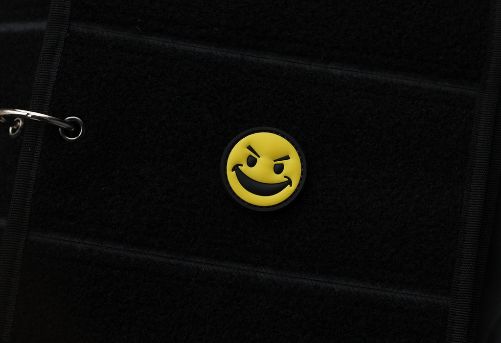 Evil Smile PVC Morale Patch | Tactical Gear Patch| Hook Backing