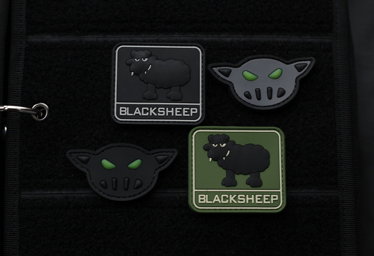 PVC Morale Patch Black Sheep – Hook Backing