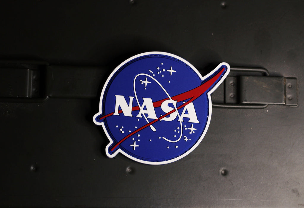 NASA PVC Patch, Space Logo Morale Patch with Hook Backing