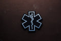Medic Reflective Patch | Star of Life Patch | Paramedic EMT | Tactical Gear Accessory | Hook & Loop