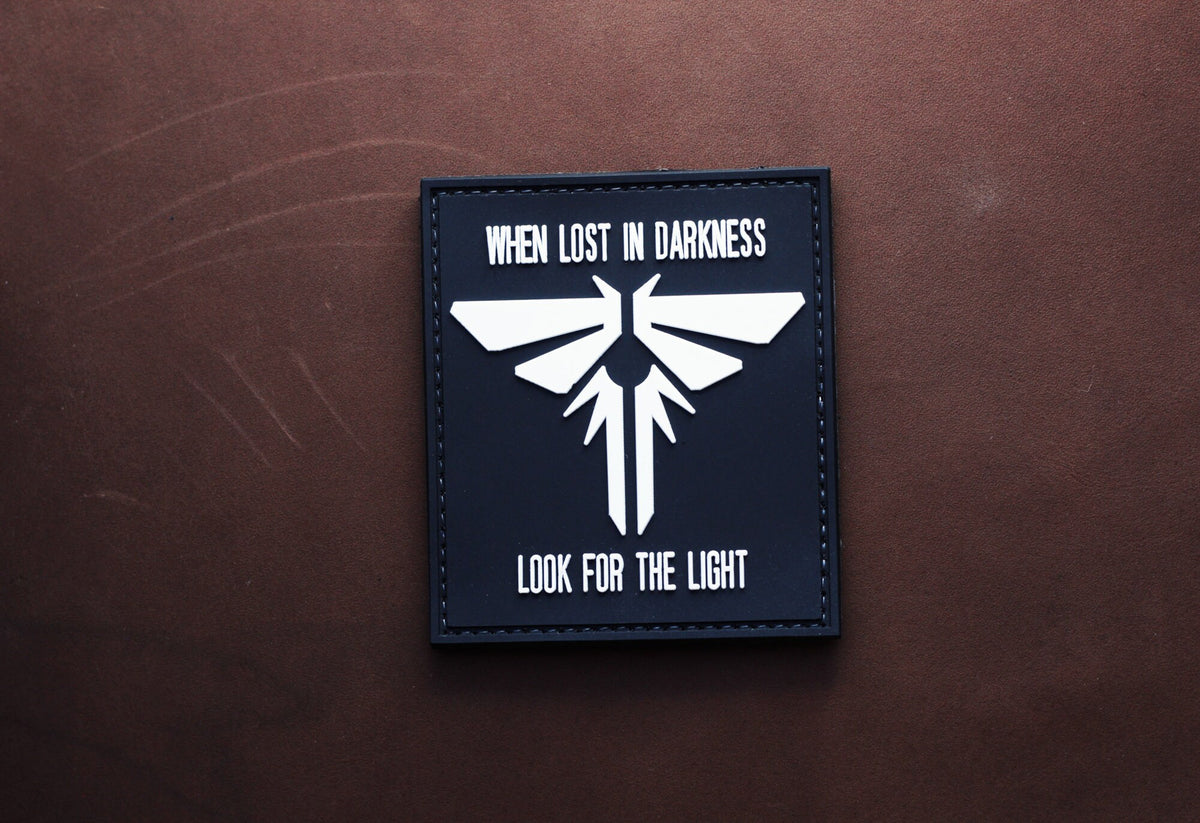 PVC Morale Patch | When Lost in Darkness | Tactical Gear Patch | Hook Backing