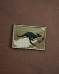 Embroidered Kangaroo Morale Patch | Tactical Hook Backing | Australia Army Style