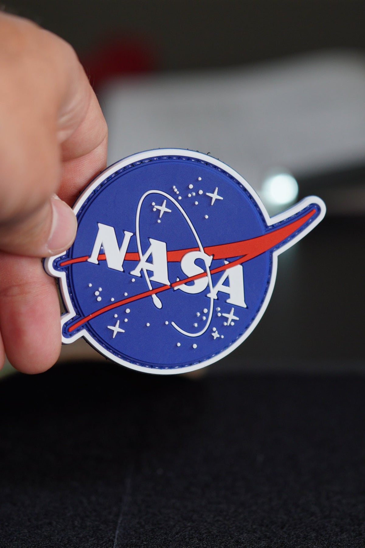 NASA PVC Patch, Space Logo Morale Patch with Hook Backing