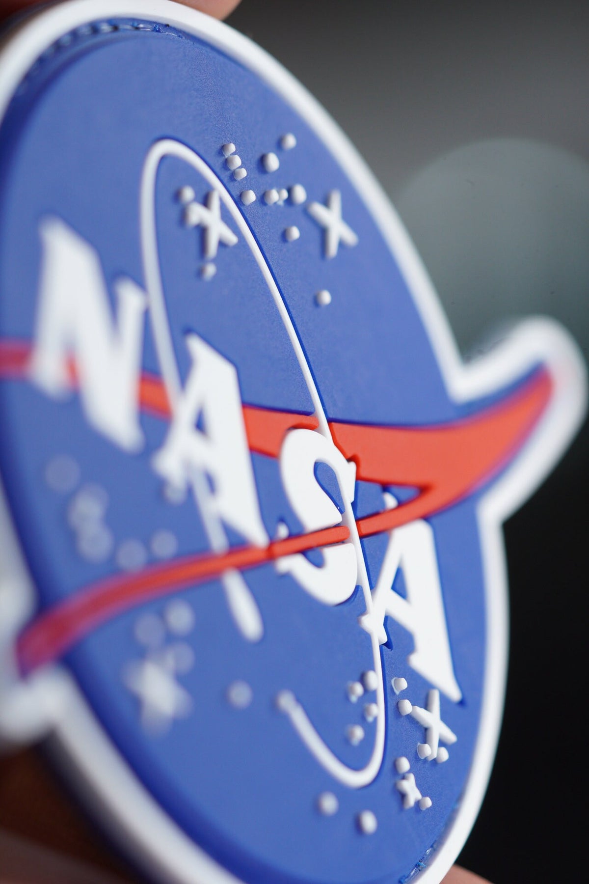 NASA PVC Patch, Space Logo Morale Patch with Hook Backing