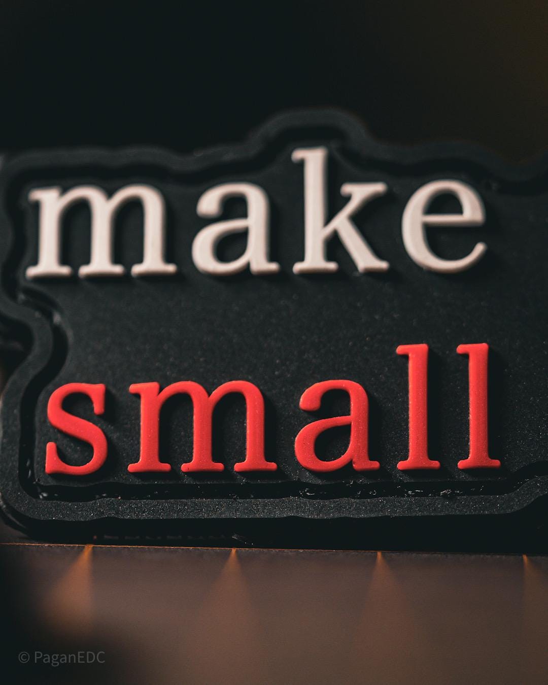 PVC Morale Patch | Make Russia Small Again | Tactical Gear Accessory Patch | Hook & Loop Backing