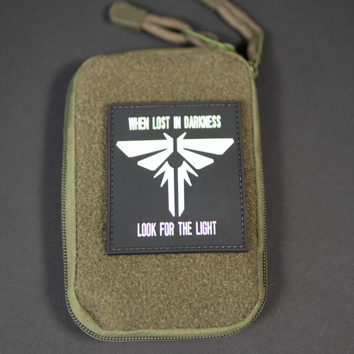 PVC Morale Patch | When Lost in Darkness | Tactical Gear Patch | Hook Backing