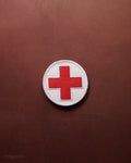 Medic Cross Embroidered Patch | First Aid Tactical Morale Patch | Hook Backing
