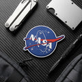 NASA PVC Patch, Space Logo Morale Patch with Hook Backing