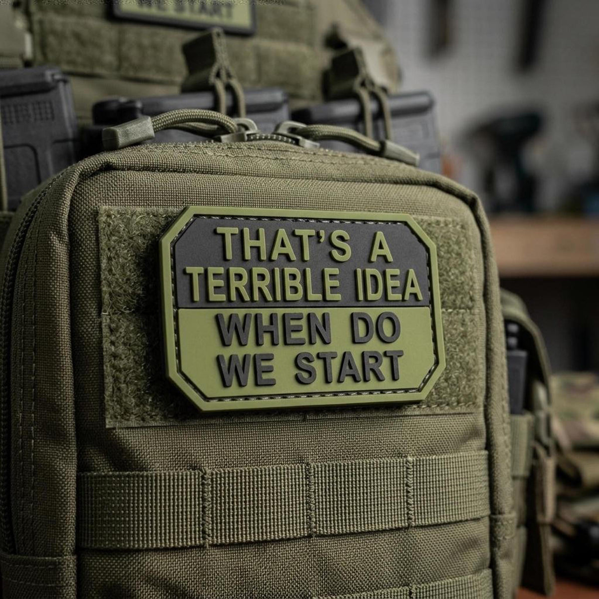 PVC Morale Patch “That’s a Terrible Idea”