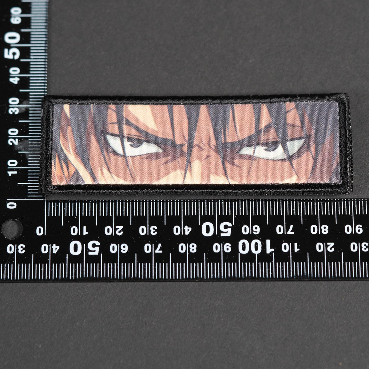 Morale Patch, Anime Eyes Design, Sublimated, Hook Backing