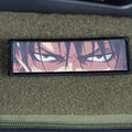 Morale Patch, Anime Eyes Design, Sublimated, Hook Backing