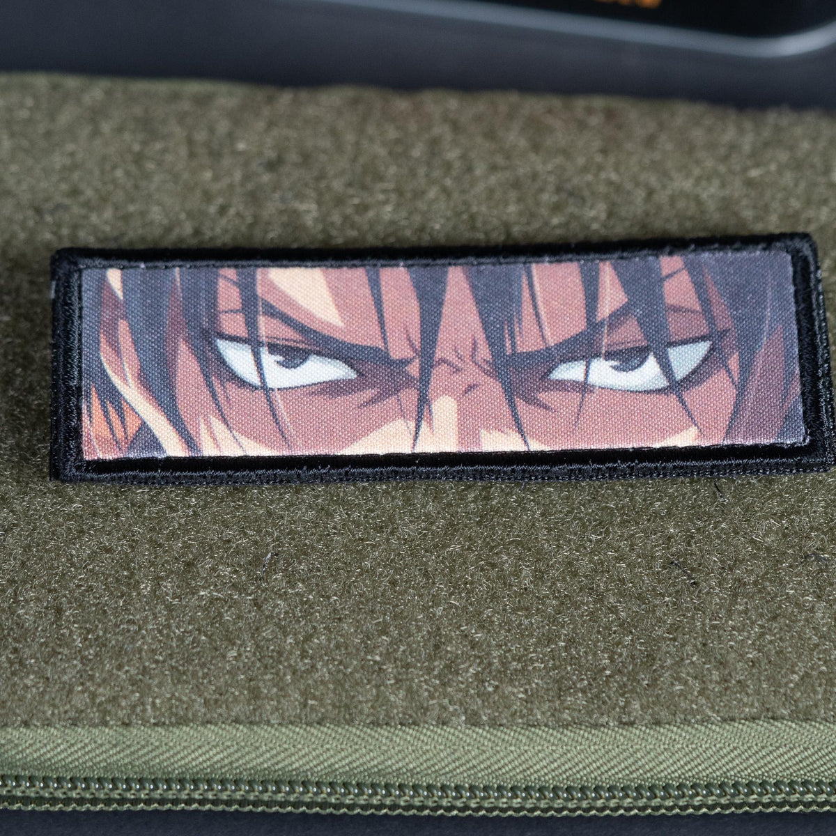 Morale Patch, Anime Eyes Design, Sublimated, Hook Backing