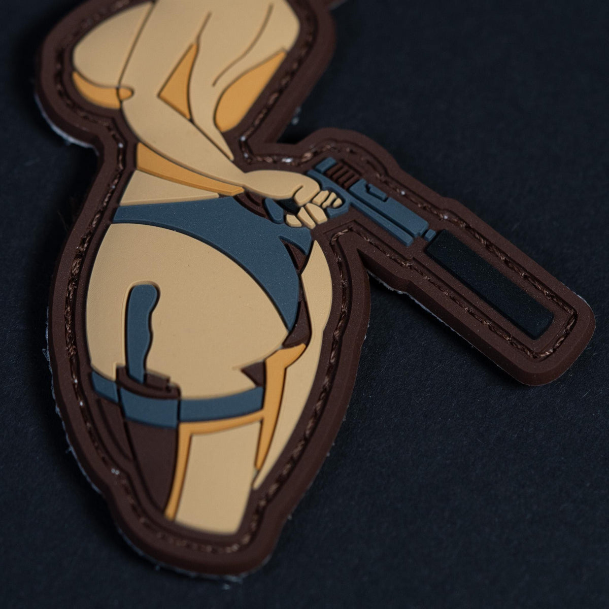 PVC Morale Patch, Tactical Pin Up Girl, Hook Backing