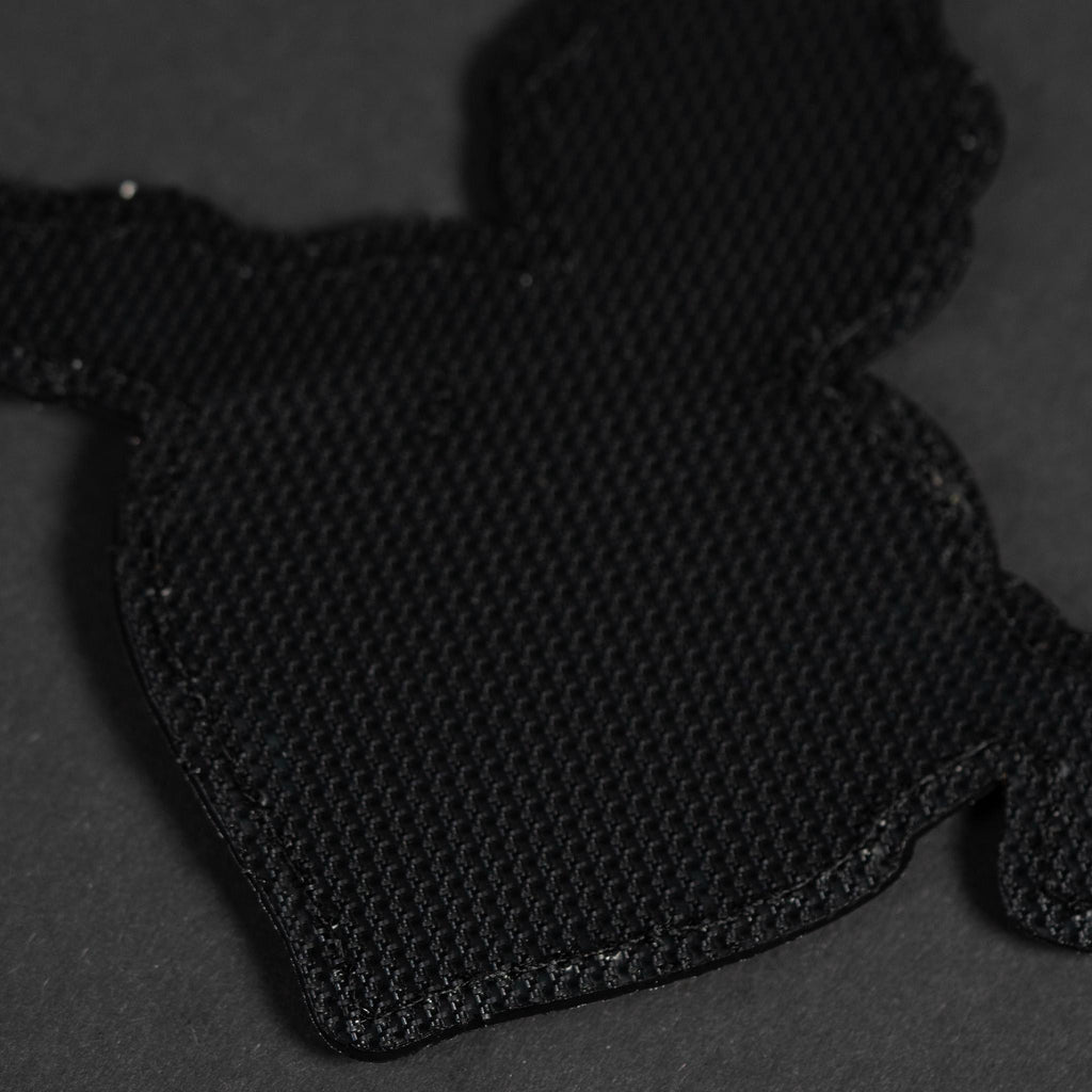 PVC Morale Patch, Tactical Girl Rifle Pin Up, Hook Backing