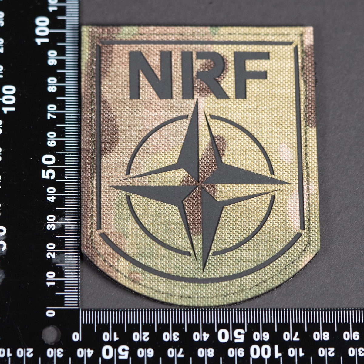 NATO Patch, NRF Response Force, Laser Cut Cordura, Hook Backing