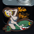 PVC Morale Patch, Pin Up Bomb Girl, 3D Hook Backing