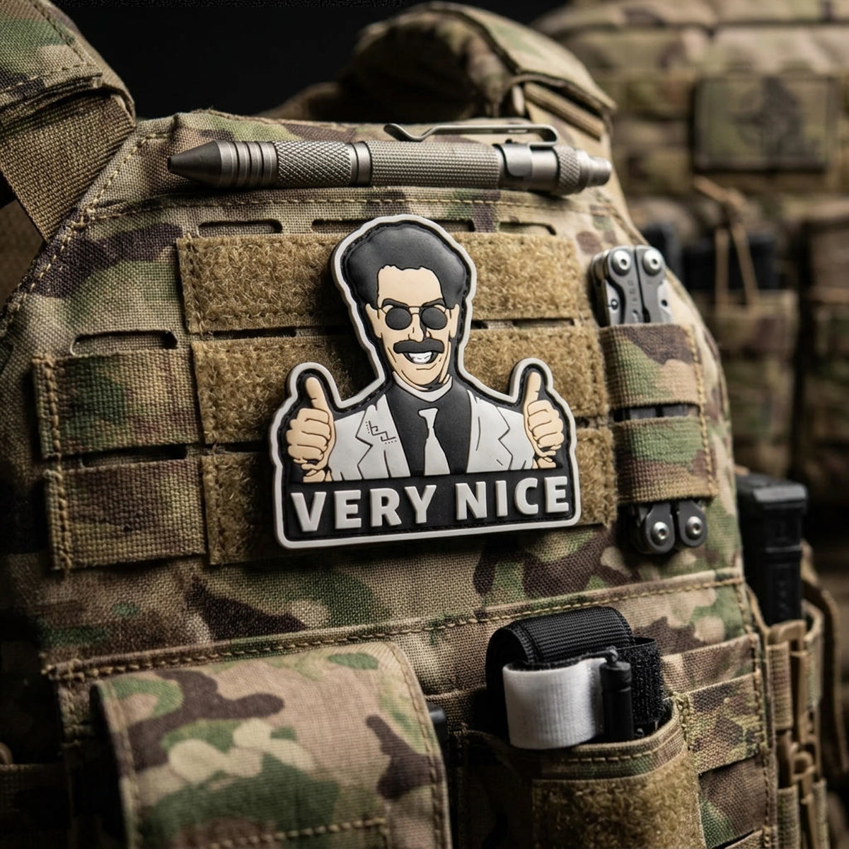 Very Nice PVC morale patch attached to tactical gear